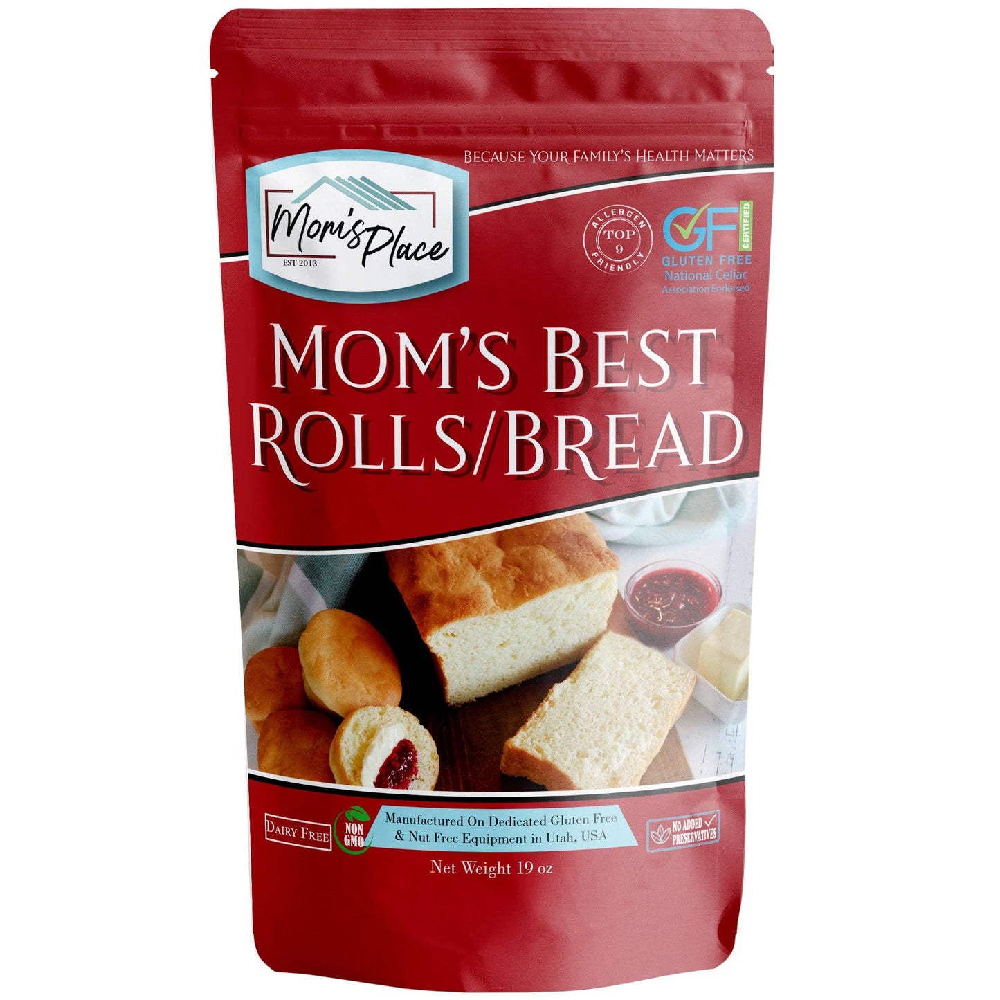 Mom's Best Gluten-Free Rolls or Bread Mix