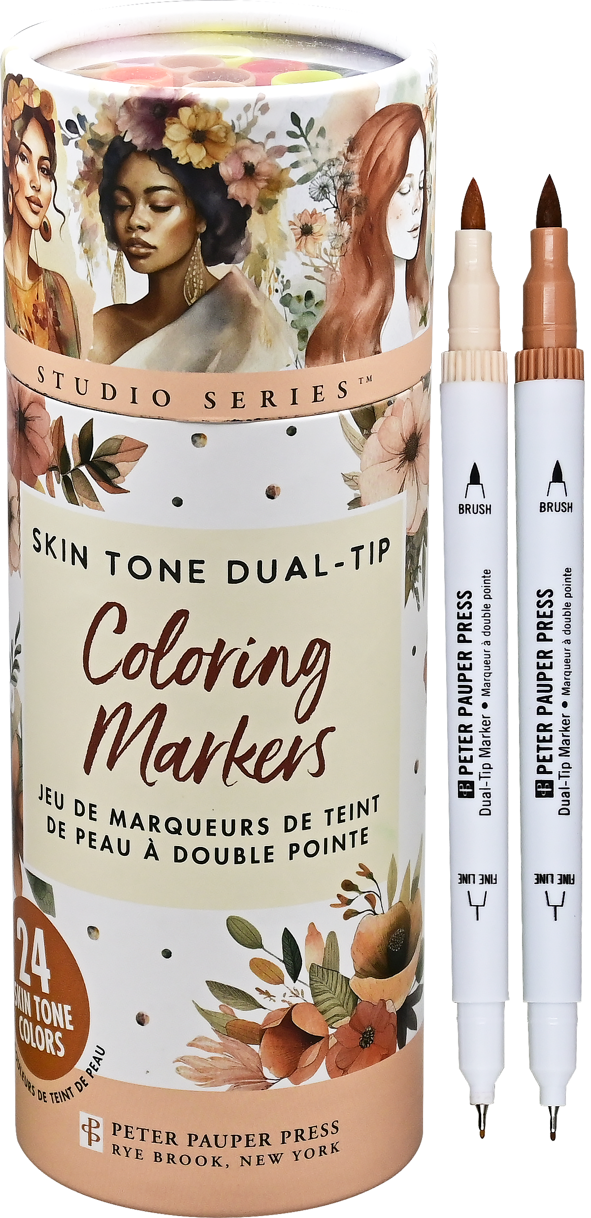 Studio Series Dual-Tip Skin Tone Markers (Set of 24)