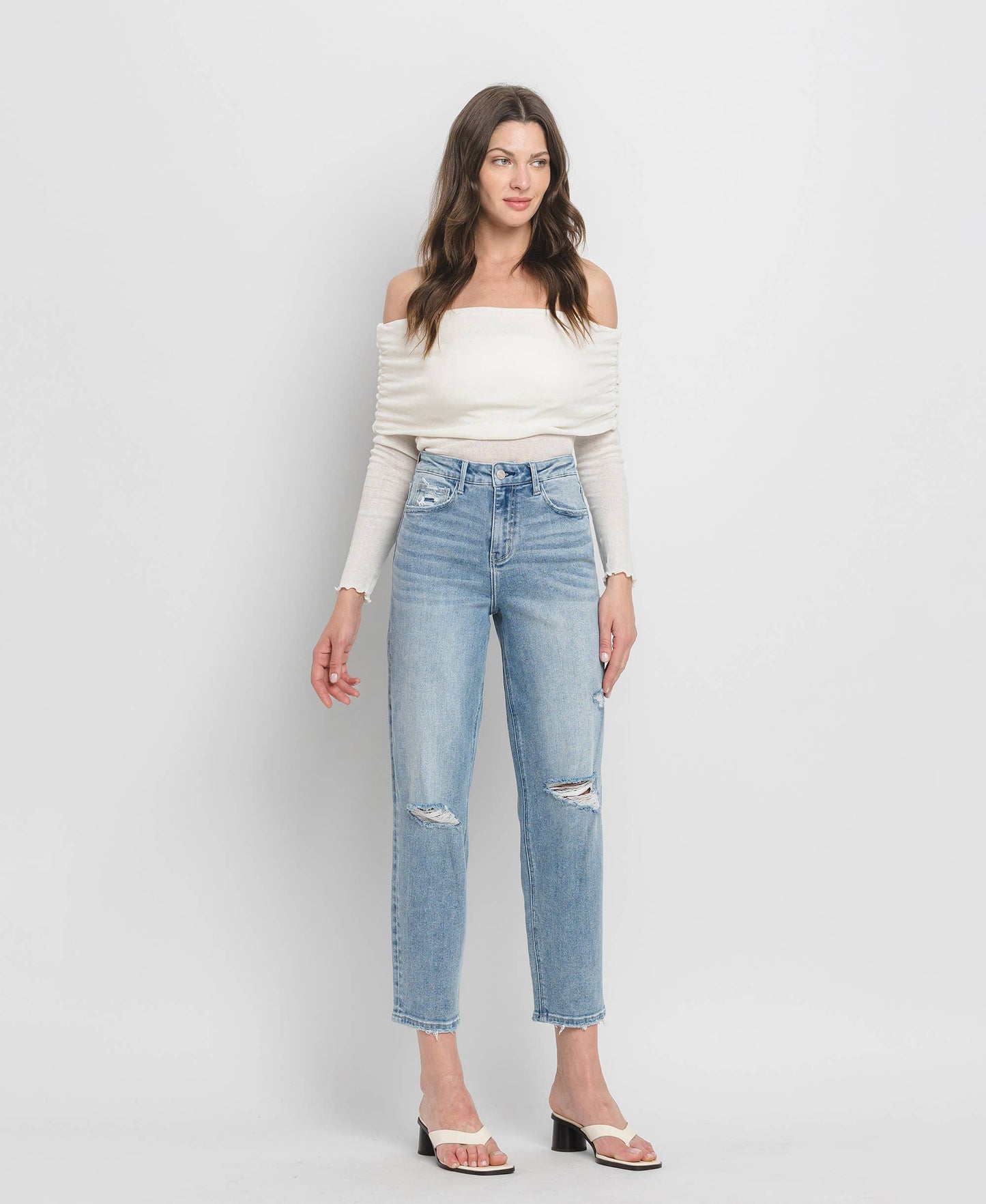 SUPER HIGH RISE BARREL JEANS