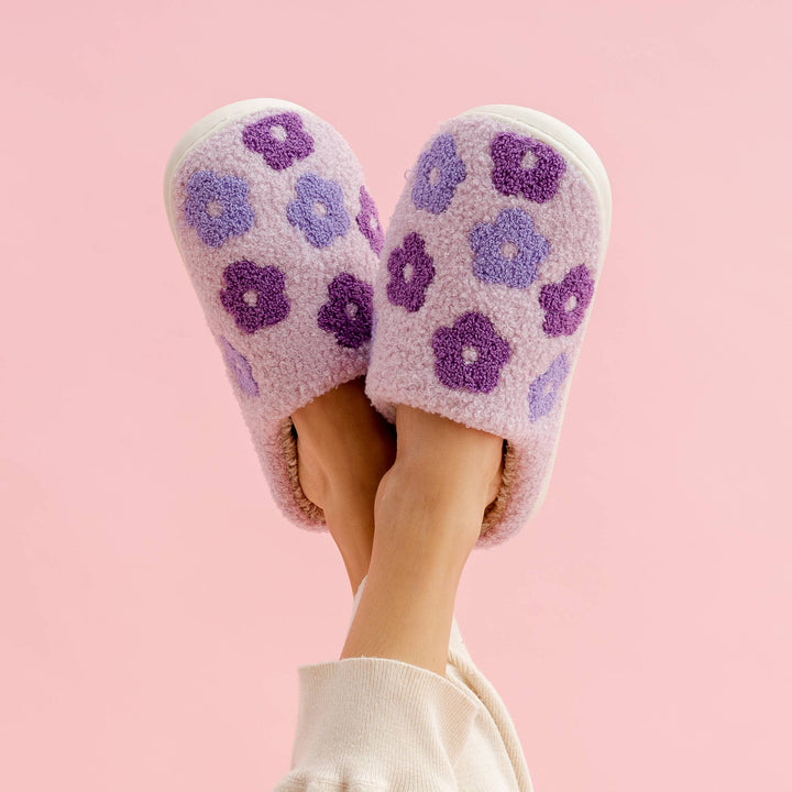 Flower Fuzzy Slippers