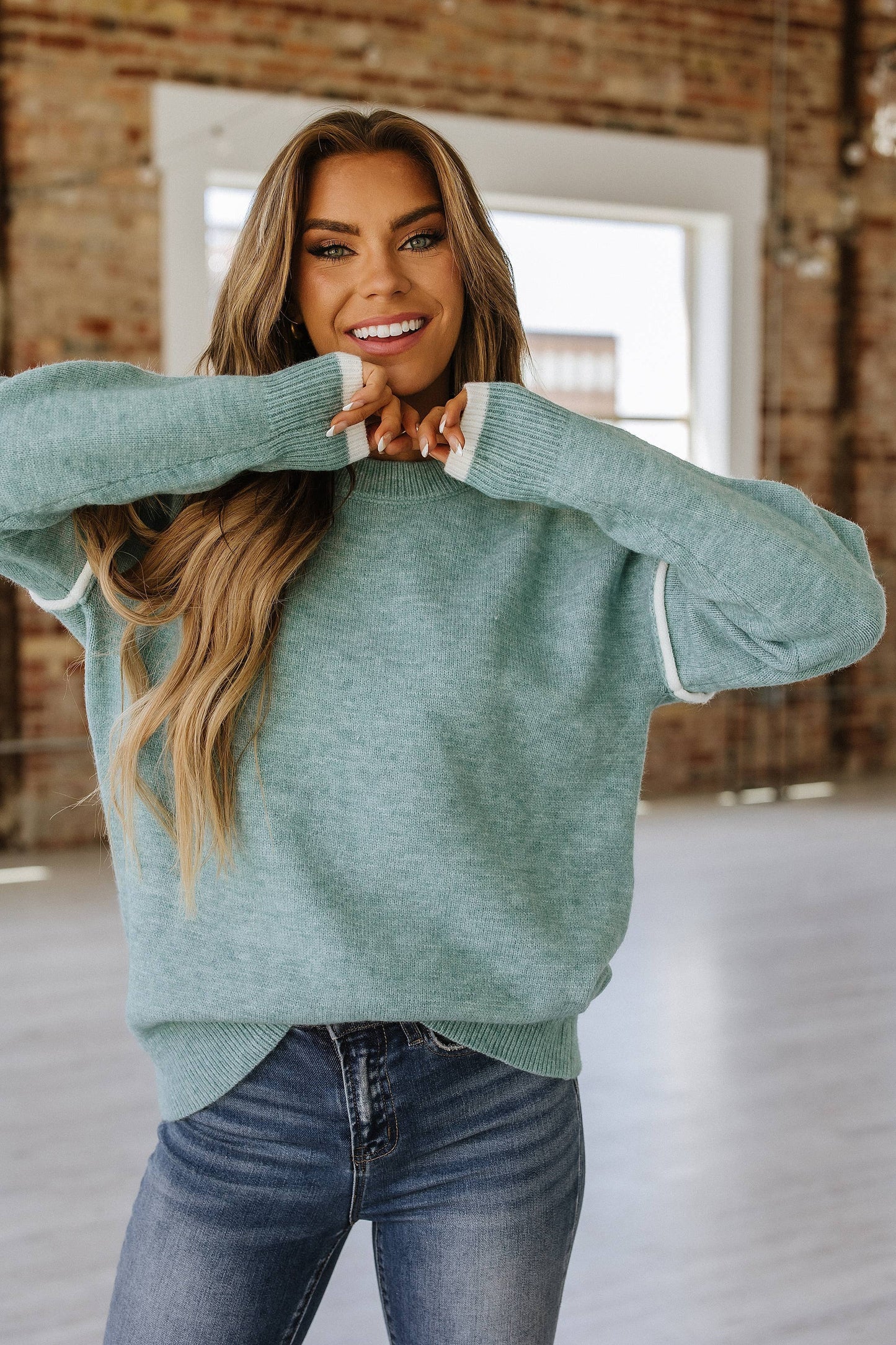 Shanda Crewneck Knit Sweater 