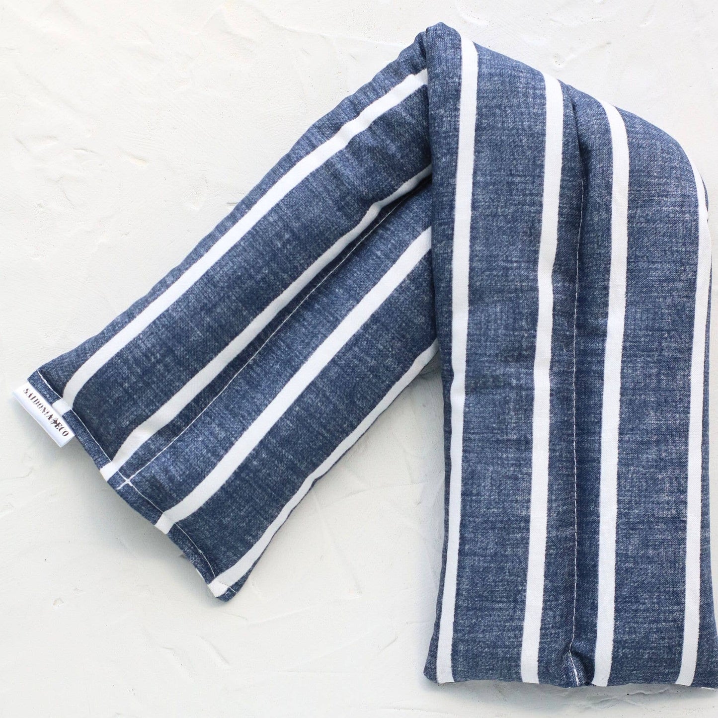 Microwave Heating Neck & Shoulder Wrap - Ocean Blue Stripes