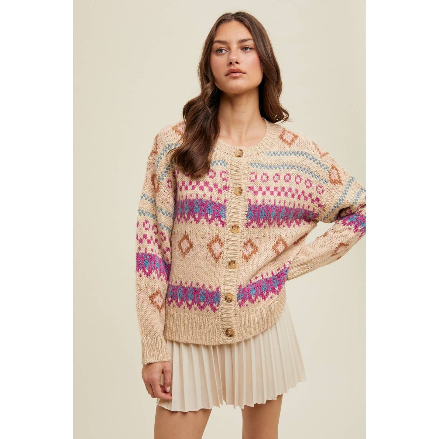 FAIR ISLE SWEATER CARDIGAN