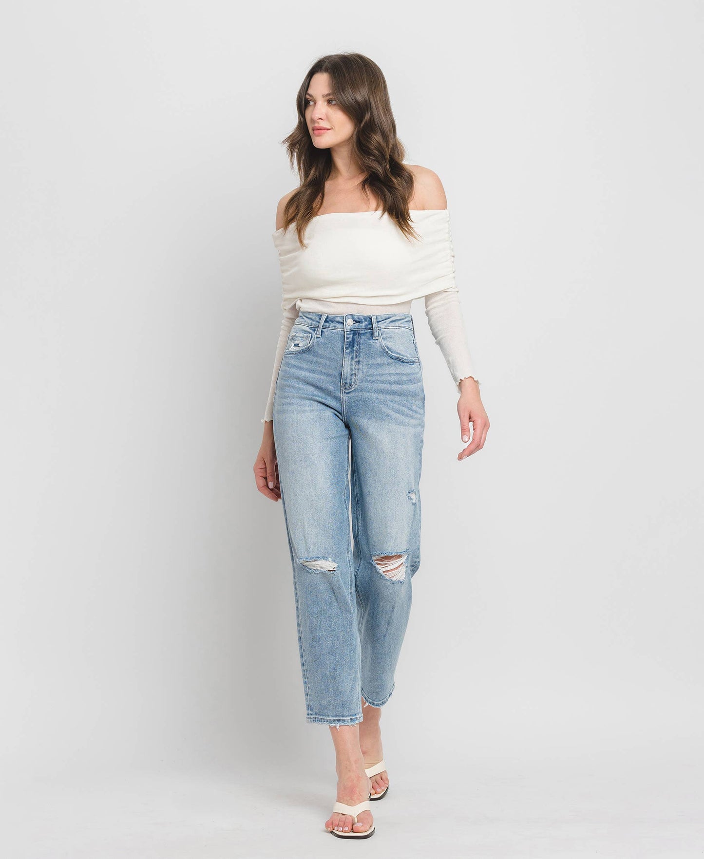 SUPER HIGH RISE BARREL JEANS