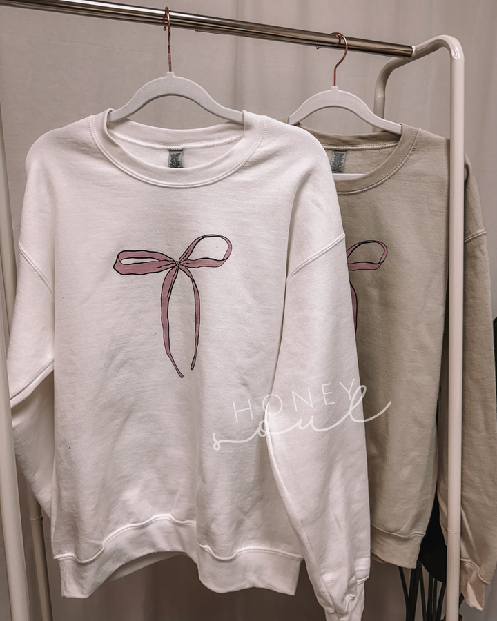 She Is Clothed Bow Sweatshirt