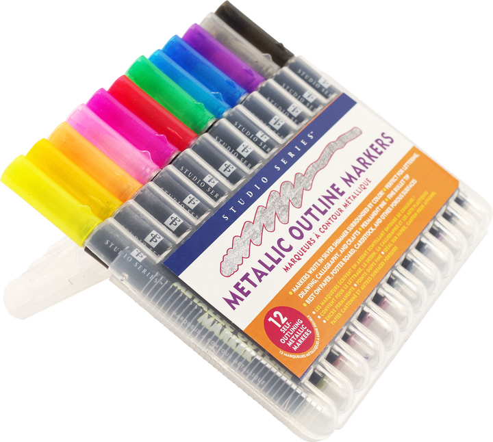 Studio Series Metallic Outline Markers (set of 12)