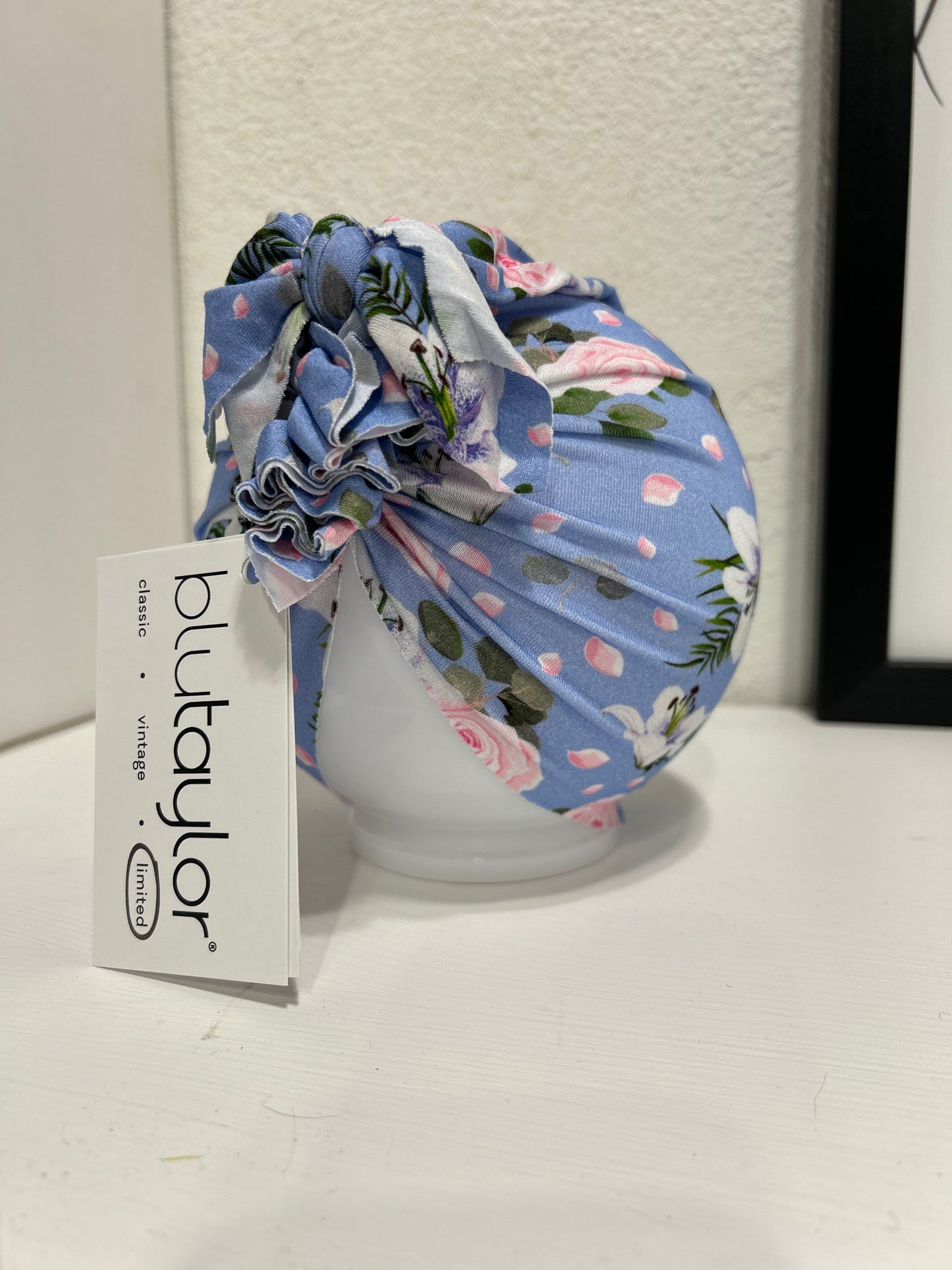 Lillian Floral Head Wrap Hat - 0/6m