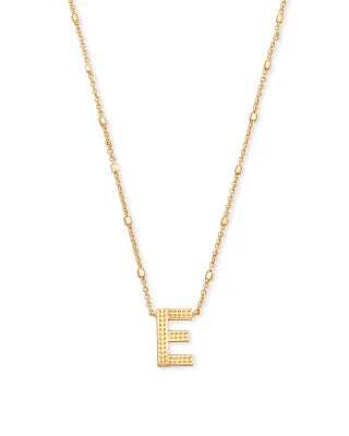 Letter Pendant Necklace in Gold