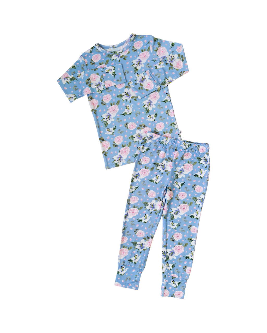 Lillian Floral Bamboo 2-Piece Long Sleeve Set