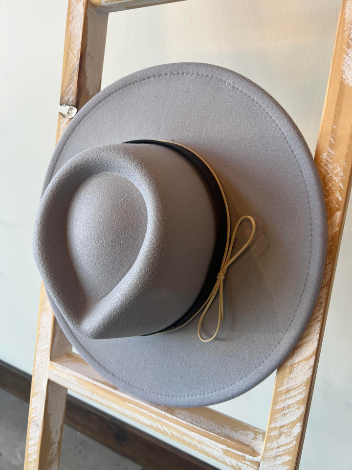 Custom Gray Flat Brim Hat