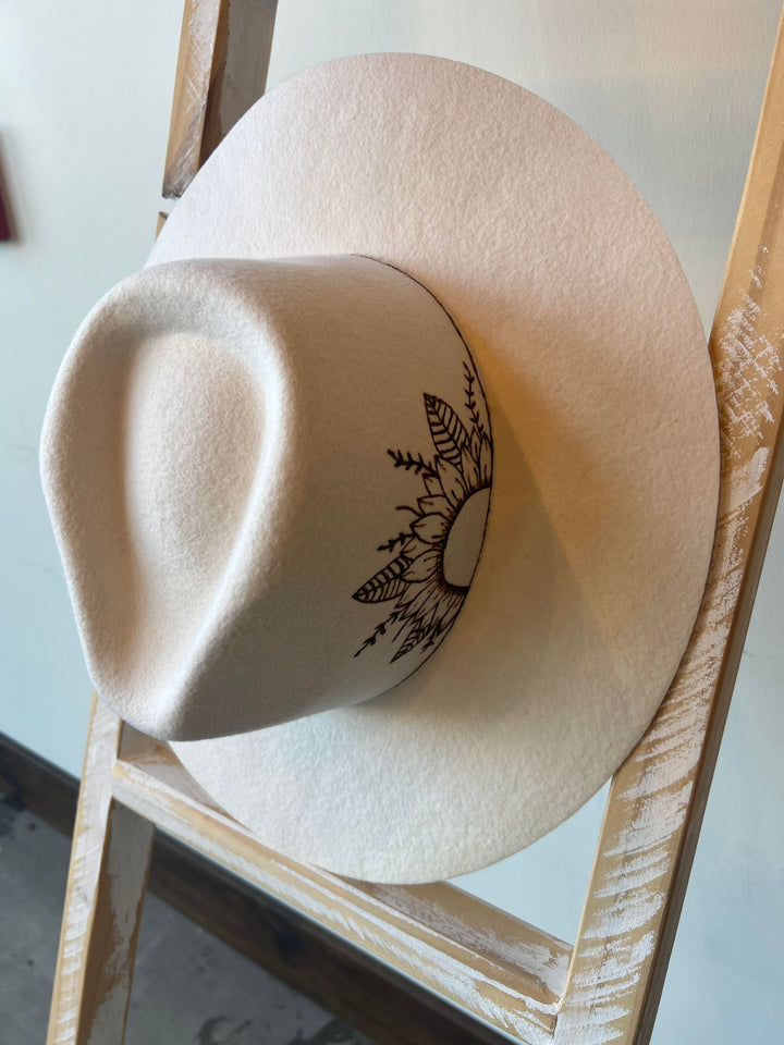 Custom Sunflower Beige Hat