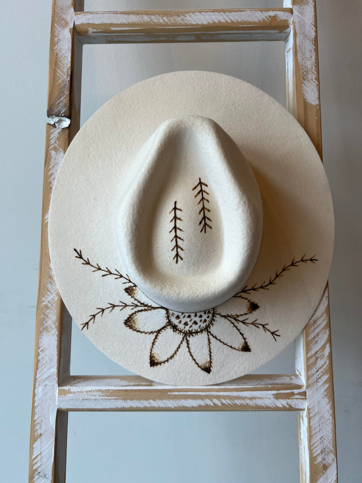 Custom "Sunflower" Beige Hat