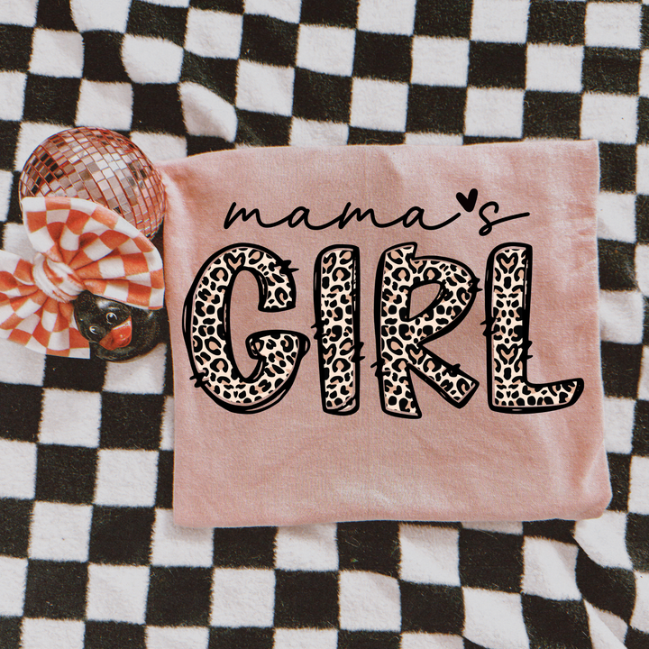 Mamas Girl Leopard, Girl's Graphic