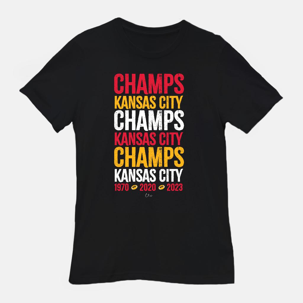 2023 KC Champs Adult Tee-T-Shirts-Laree + Co.
