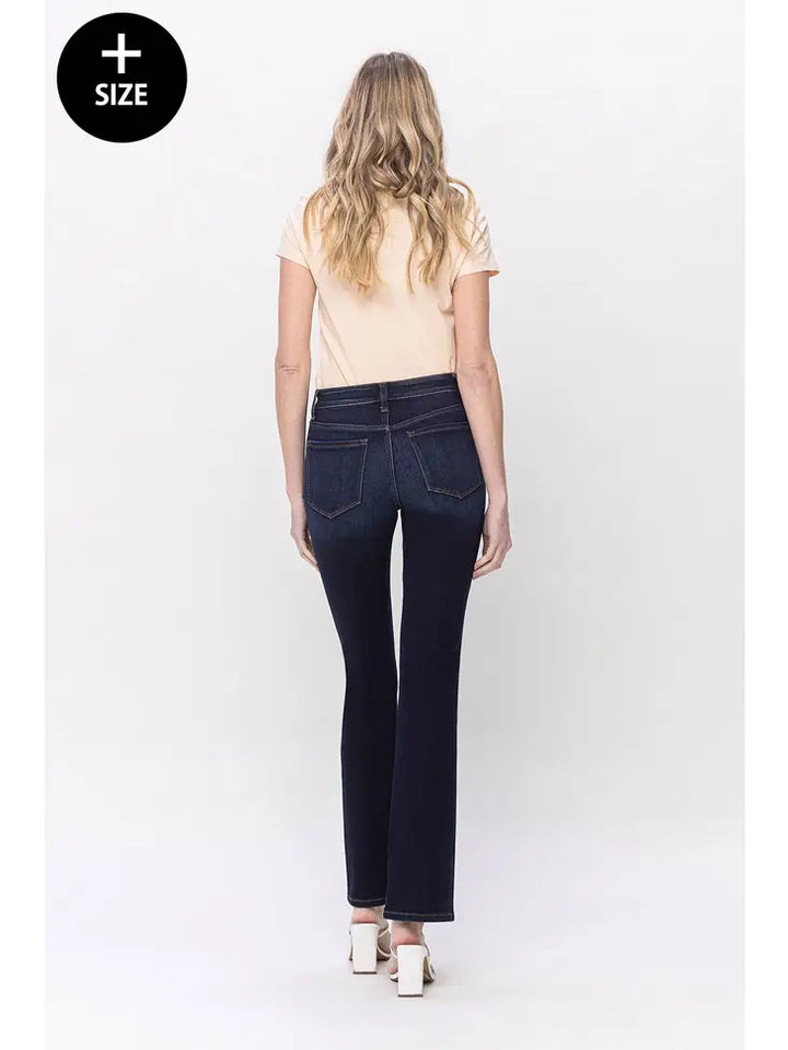 Plus Size Mid Rise Bootcut Jean