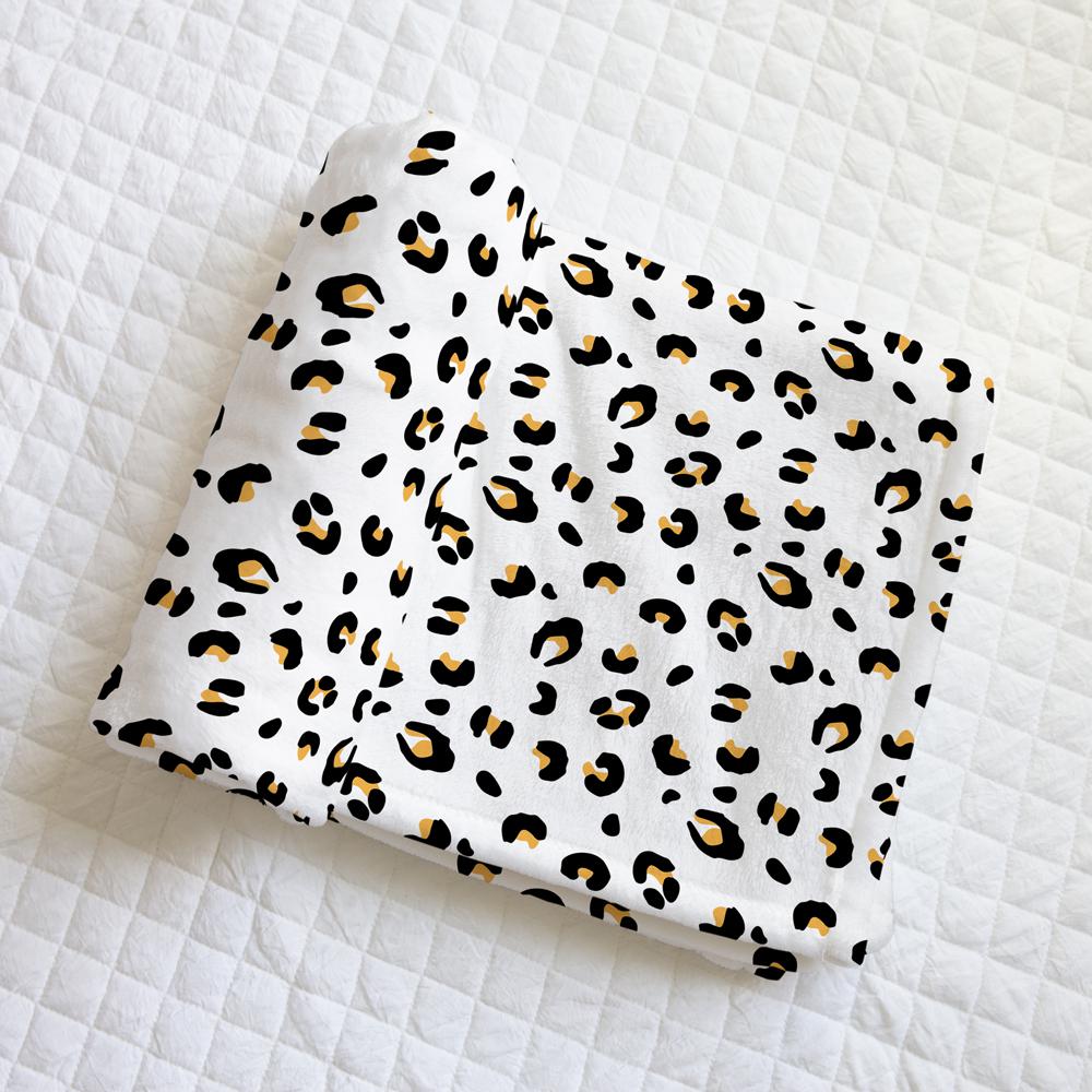 Allie Leopard Personalized Minky Blanket-Blanket-Laree + Co.