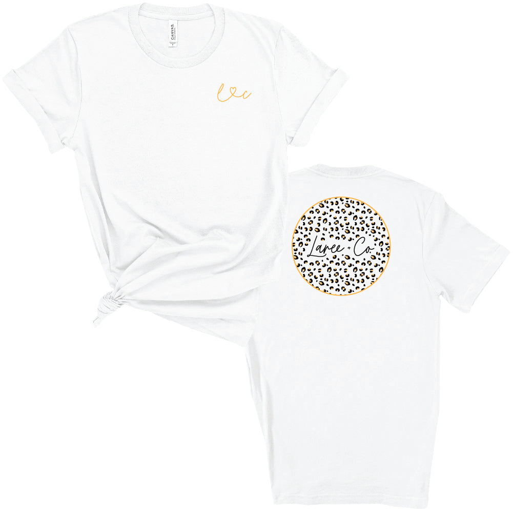 Allie Leopard Circle Tee-Adult Tees-Laree + Co.