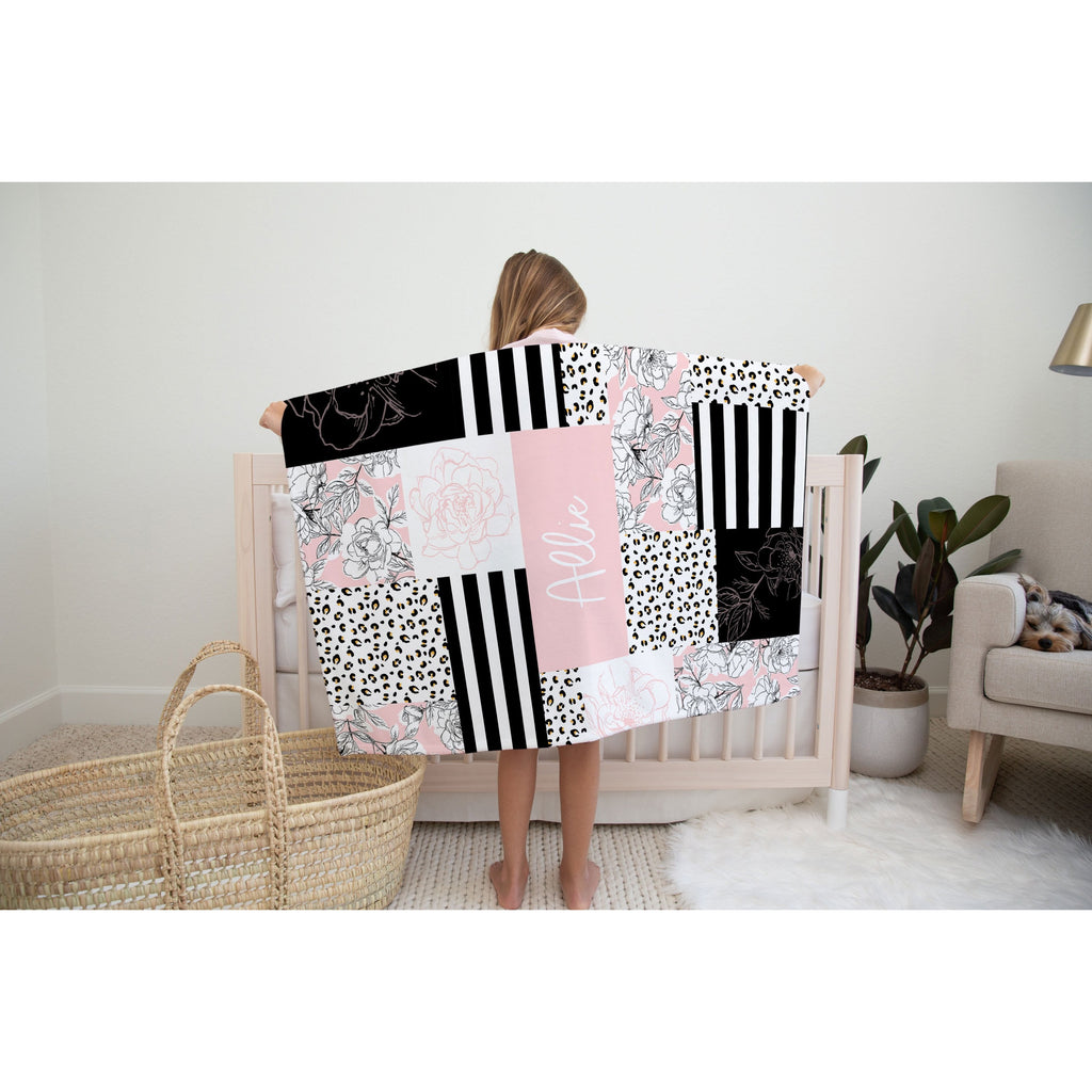 Allie Personalized Minky Blanket-Blanket-Laree + Co.