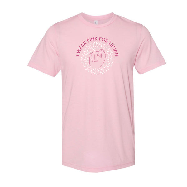 I Wear Pink For Lillian Hand Adult Tee – Laree + Co.