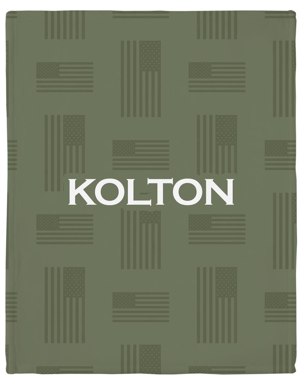 Kolton Personalized Minky Blanket-Blanket-Laree + Co.