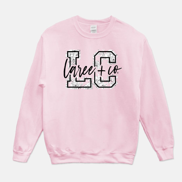 LC Allie Floral Pink Sweatshirt-Sweatshirts-Laree + Co.