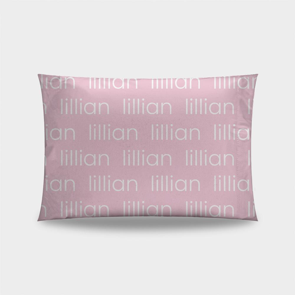 Lillian Pink Personalized Pillowcase-Laree + Co.