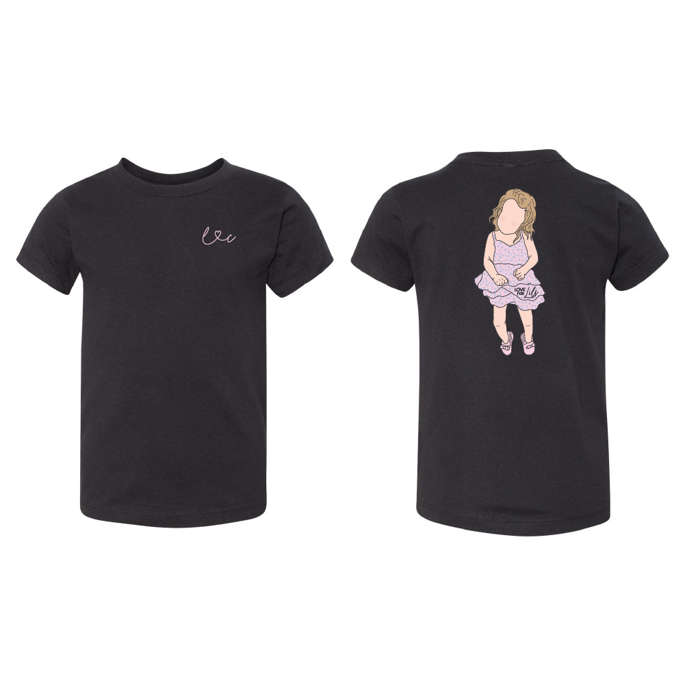 Love For Lils Black Onesie/Tee-Infant | Kids Tees-Laree + Co.