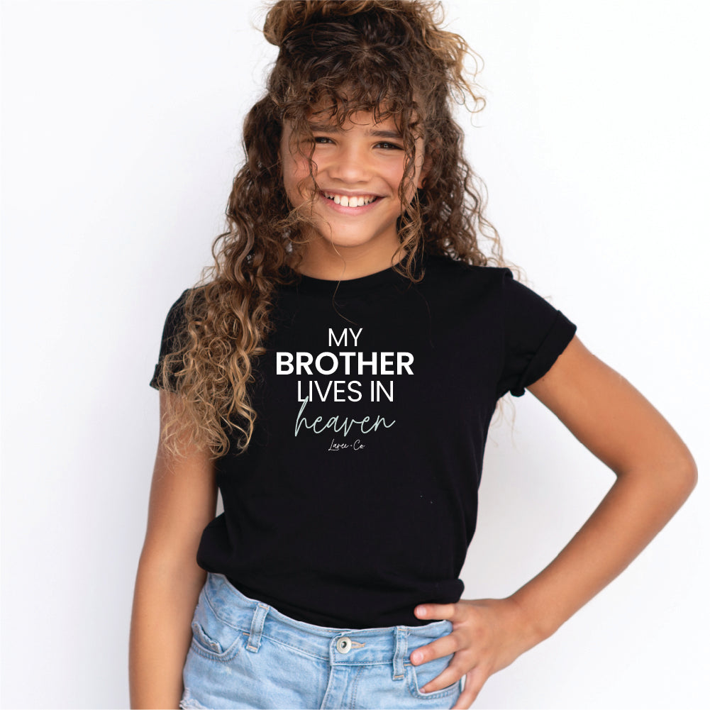 My Brother Lives In Heaven Tee-Infant | Kids Tees-Laree + Co.