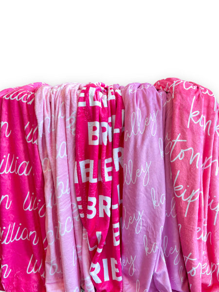 Pink victoria 2024 secret blanket