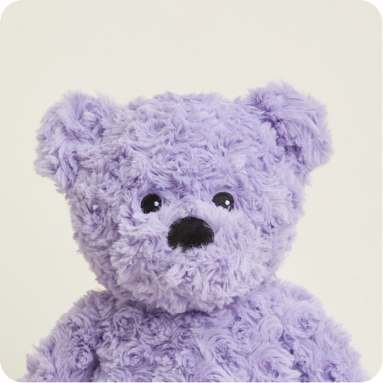 Purple Curly Bear Warmies-Laree + Co.