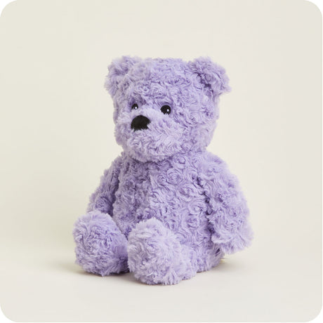 Purple Curly Bear Warmies-Laree + Co.