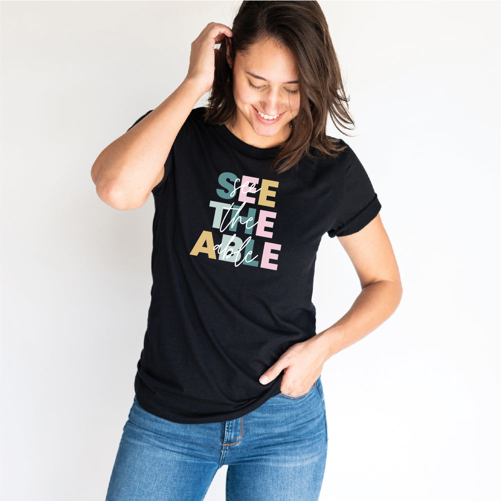 See The Able Front + Back Adult Tee-Adult Tee-Laree + Co.