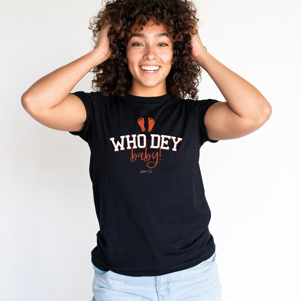 Who Dey Baby!-Adult Tees-Laree + Co.