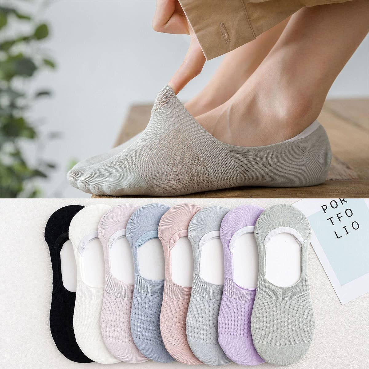 SIMPLE BASIC INVISIBLE ANKLE SOCKS