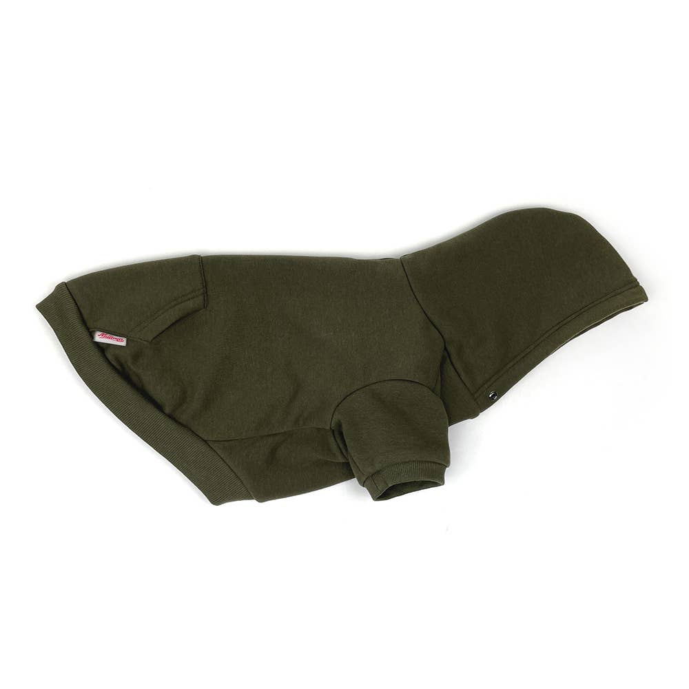 Dog Pullover Hoodie - Olive Green